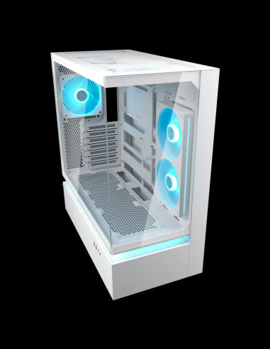 COUGAR CASE M.TOWER CFV235 WHiTE TG 240 REV+120ARGB FAN RGB HUB SYNC LED ST [CGR-2DA4W]