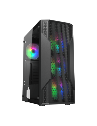 COUGAR CASE MID TOWER MX110 RGB NERO 4x120 supp 240AIO [CGR-2BD2B-RGB]