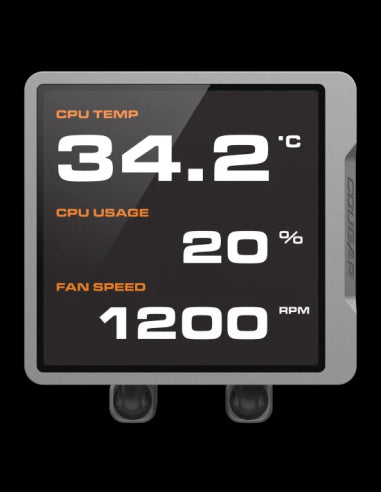 COUGAR RAFF. LIQUIDO POSEIDON VISTEK PRO ARGB 360 IPS TFT 3.9'' [CGR-PSDVPRGB-B-360]