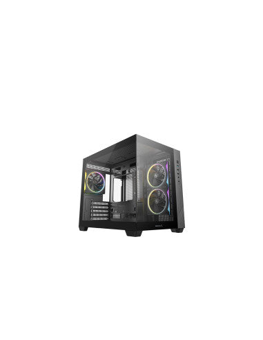 DEEPCOOL CASE MICRO ATX CG330 3F BLK 2xTG 3xARGB FAN (sup 360) [R-CG330-BKNGM3-G]
