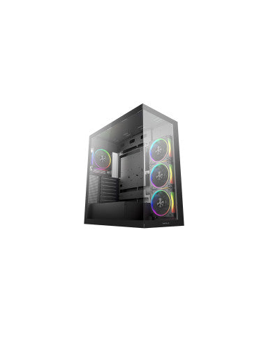 DEEPCOOL CASE MID TOWER CG580 4F V2 2TG 4x120 PWM+ARGB FAN [R-CG580-BKADA4-G-2]
