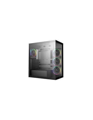 DEEPCOOL CASE MID TOWER CG580 4F V2 2TG 4x120 PWM+ARGB FAN [R-CG580-BKADA4-G-2]