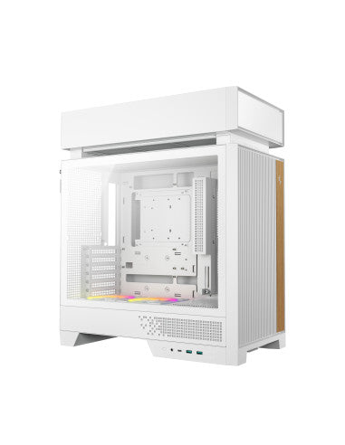 DEEPCOOL CASE MID TOWER CL660WHITE HYPERSPLIT 2x120ARGB [R-CL660-WHNNA0-G-1]