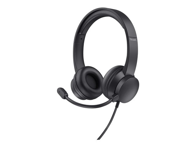 HS-201 ON-EAR USB HEADSET BLACK BTB [25373]