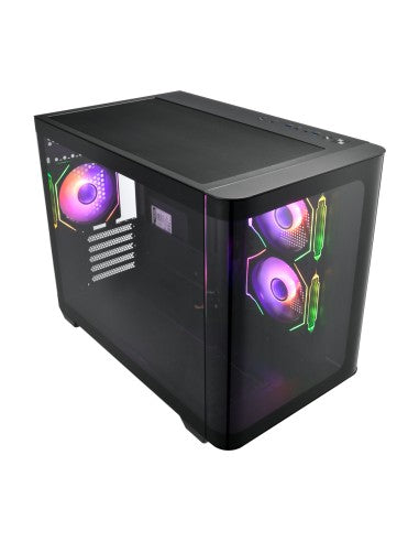 FSP FORTRON CASE M.TOWER S380 BA PANELLO LATERALE CURVO 3xARGB FANS [POC0000242]
