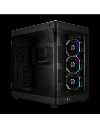 GAMDIAS CASE FULL TOWER NESO P1 PRO B 2*TG 3xAEOLUS P2 DISPLAY (ORIZ&VERT) [NESO P1 PRO B]