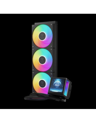 GAMDIAS DISSIP LIQUIDO CHIONE P5-360 3xFAN ARGB 3.4'' LCD 480*480 DISPLAY [CHIONE P5-360]