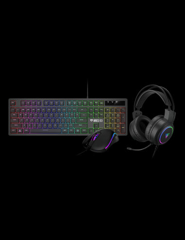 GAMDIAS KIT TAST + MOUSE + CUFFIE POSEIDON E2 3-IN-1 TAST MEMBRANA MOUSE OT [POSEIDON E2 3-IN-1]