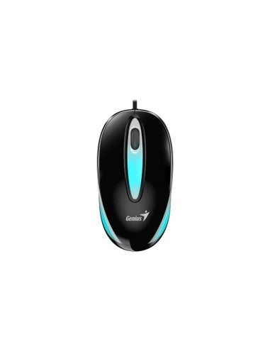 GENIUS MOUSE USB DX-MINI FLASHING LED BLACK [31010025404]