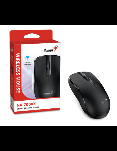 GENIUS MOUSE WIR. NX-7000X BLACK (batteria 1xAA) [31030033400]