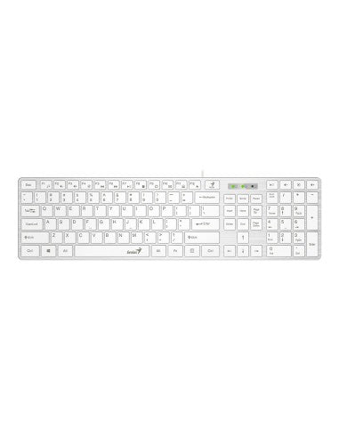 GENIUS TASTIERA MULTIMEDIALE SLIMSTAR 126 SLIM WHITE IT [31310017425]