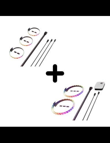 HYTE BUNDLE LED LS10 3 pack nero +LS30B2NP 2 pack [BUNDLELS10]