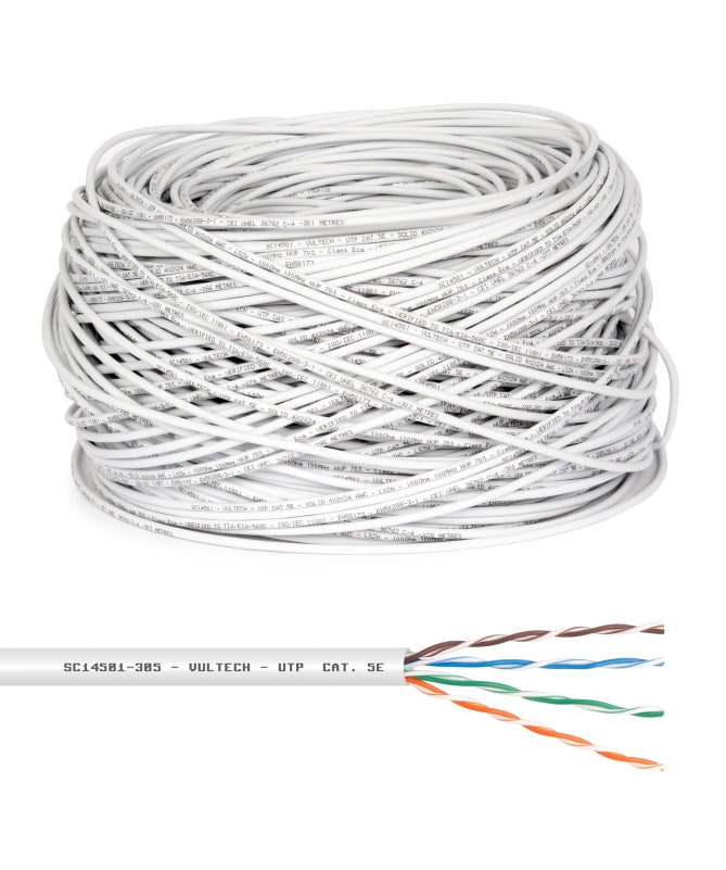 VULTECH MATASSA LAN 305MT CAT 5E UTP, LSZH 24AWG CU CPR PASS ECA [SC14501-305]