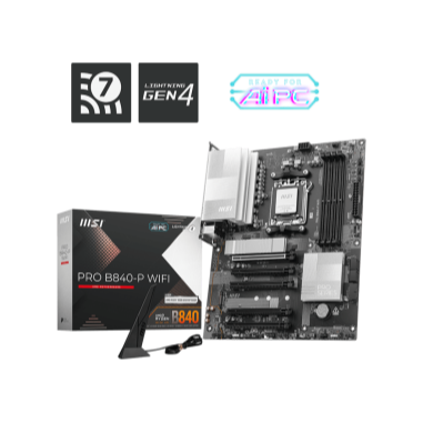 MSI MB MS-7E77PRO B840M-P WIFI6E601-7E77-010,20801-7E77-002STD PRO B840M-P WIFI6E,B840,AM5,4DDR5 [PRO B840M-P WIFI6E]
