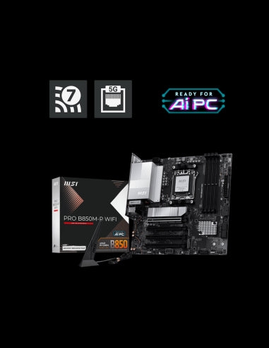 MB MSI PRO B850M-P MATX WIFI AM5 [PROB850MPWIFI]
