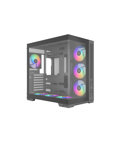 SAMA MID TOWER V52 BLACK 2*TG 7*FAN 120mm ARGB PWM [V52-BKADA7X1-GL]