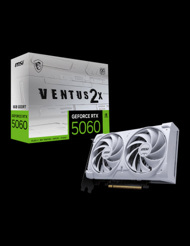 VGA MSI GEFORCE RTX 5060 8G VENTUS 2X OC WHITE [RTX50608GVEN2XOCWH]